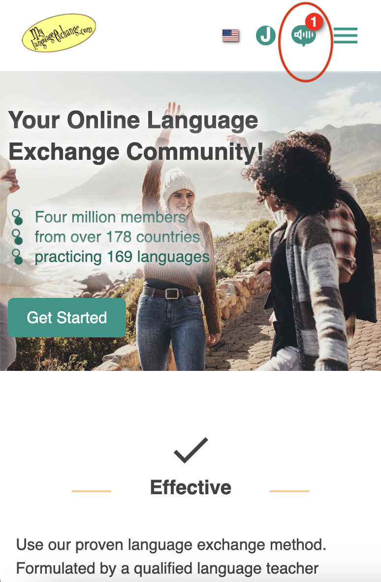 language exchange voice chat while browsing